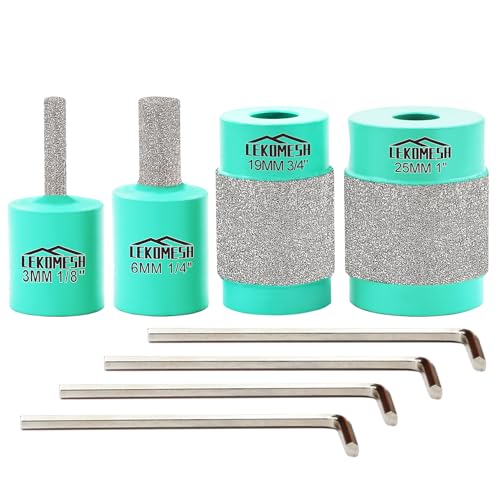 1 1/8 1/4 3/4 Inch Diamond Glass Grinder Bit with Brass Core I43889