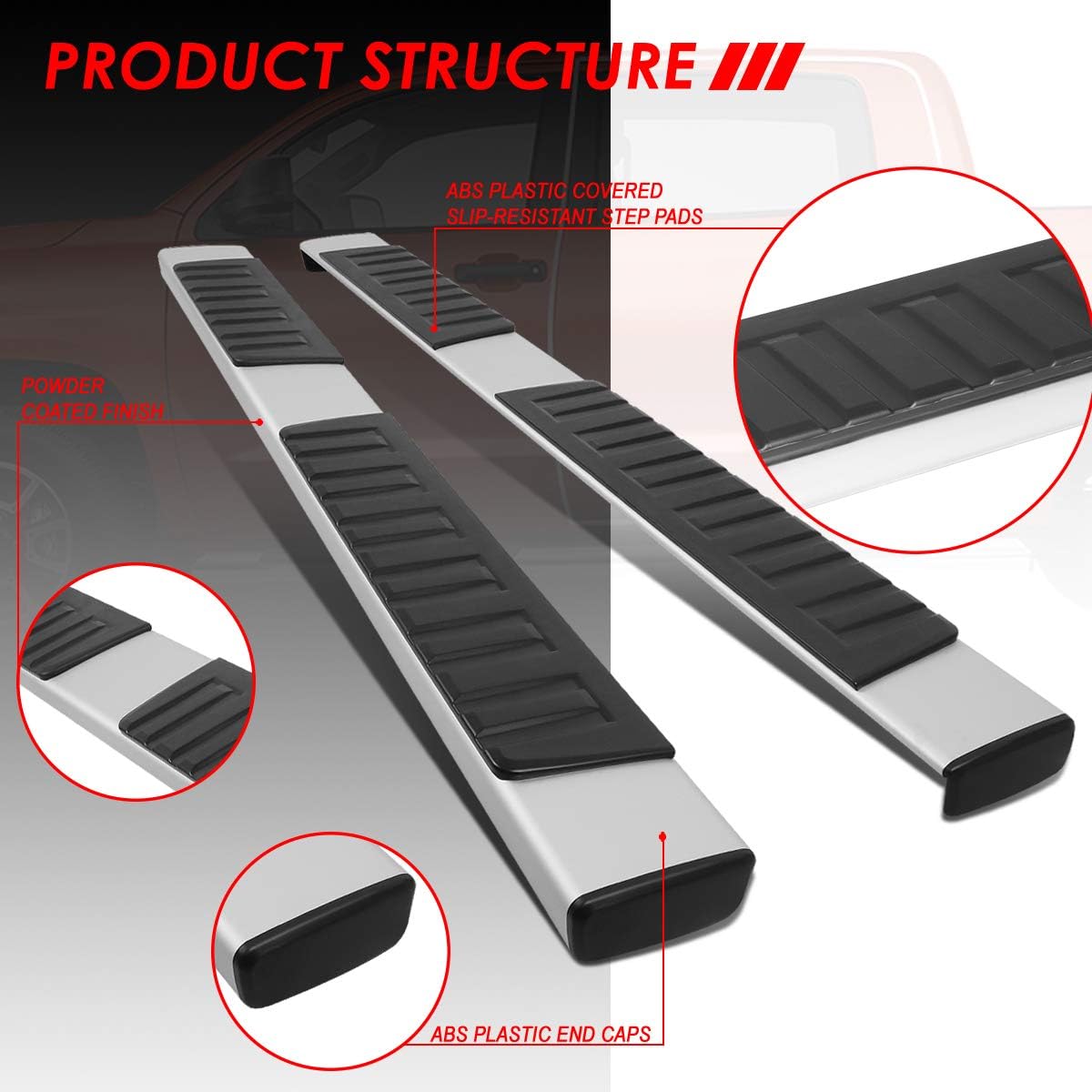 6 Inches Side Step Bar Running Boards P462234