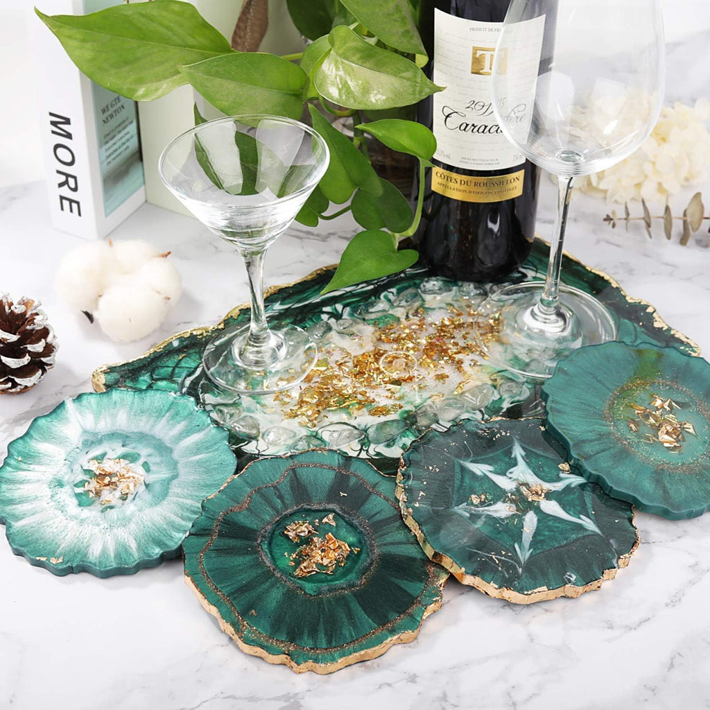 4 Pcs Silicone Coaster Molds X9369