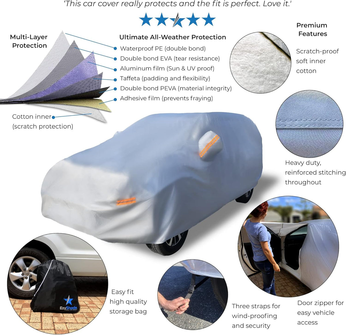 10-Layer Waterproof Car Cover T770832
