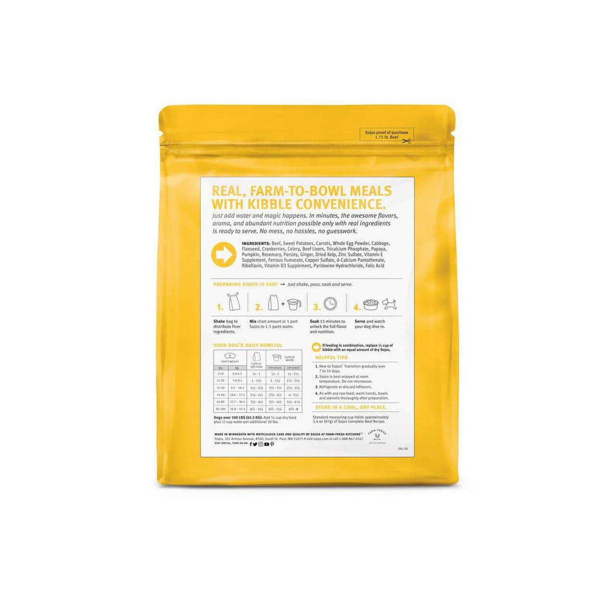 Beef Recipe Dog Food S1299
