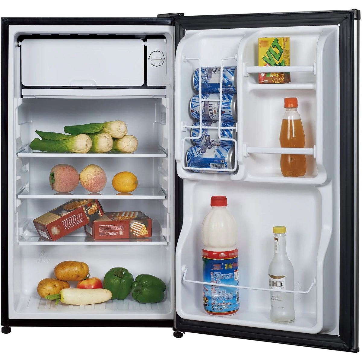 3.5 Cu Ft Mini Refrigerator with Freezer Q74517