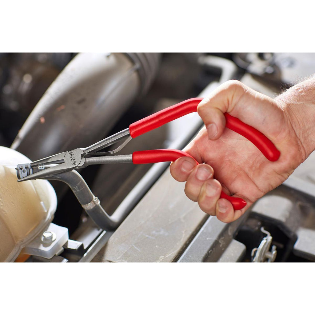 11 in. Long-Reach Pistol-Grip Needle Nose Pliers W48430
