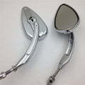 Skull Flame Side Mirrors chrome P33584