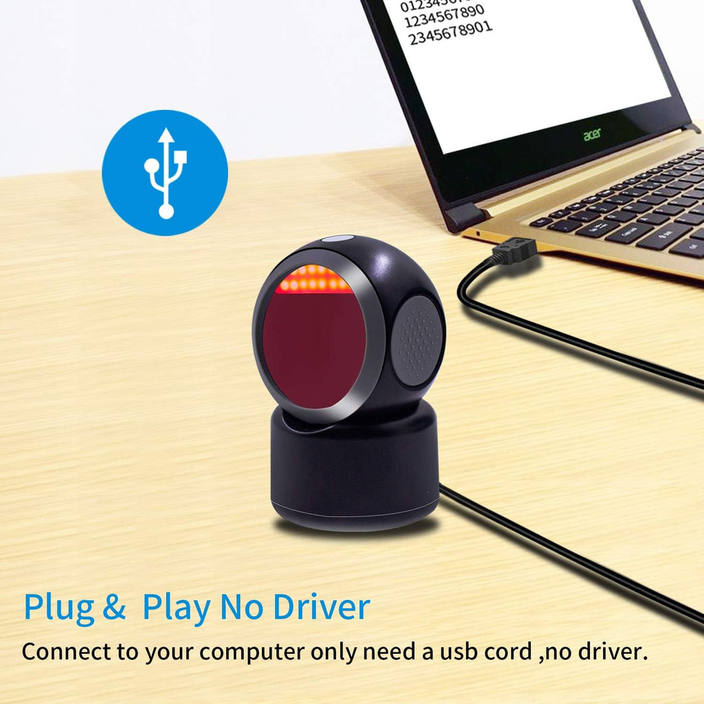 Desktop Barcode Scanner with USB C6789