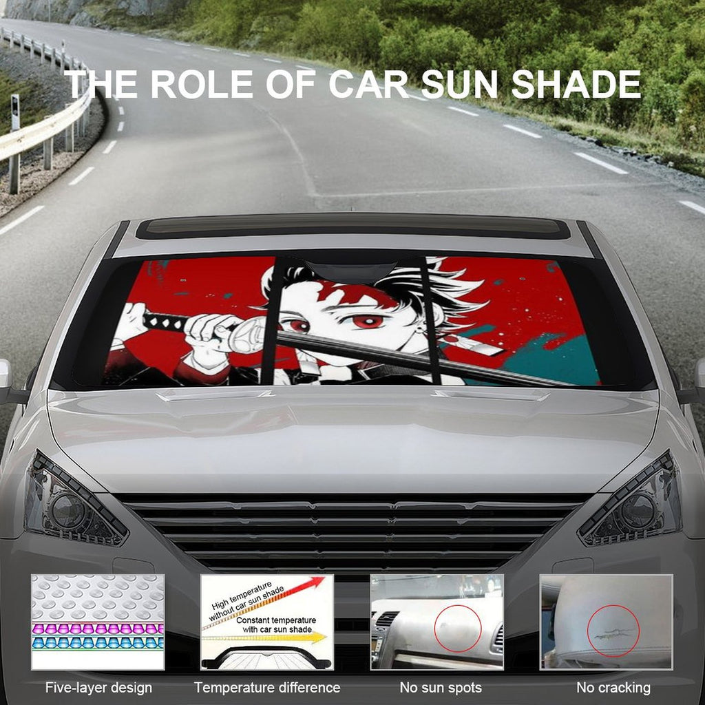 Foldable Reflective Car Windshield Sun Shade Cover X478870
