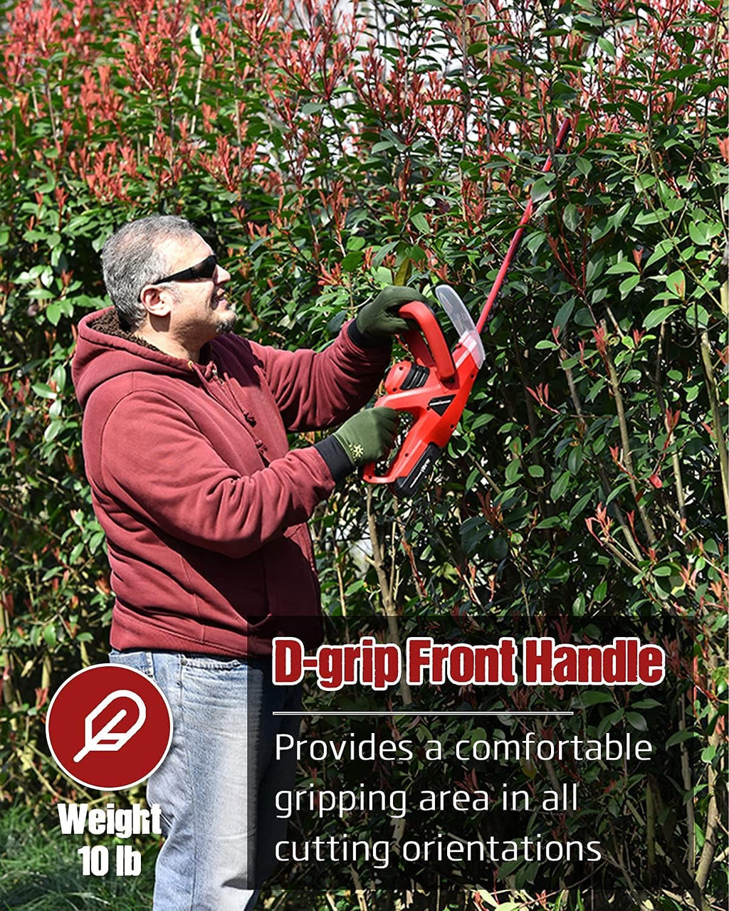 Cordless Hedge Trimmer with 16-Inch Blade L86028