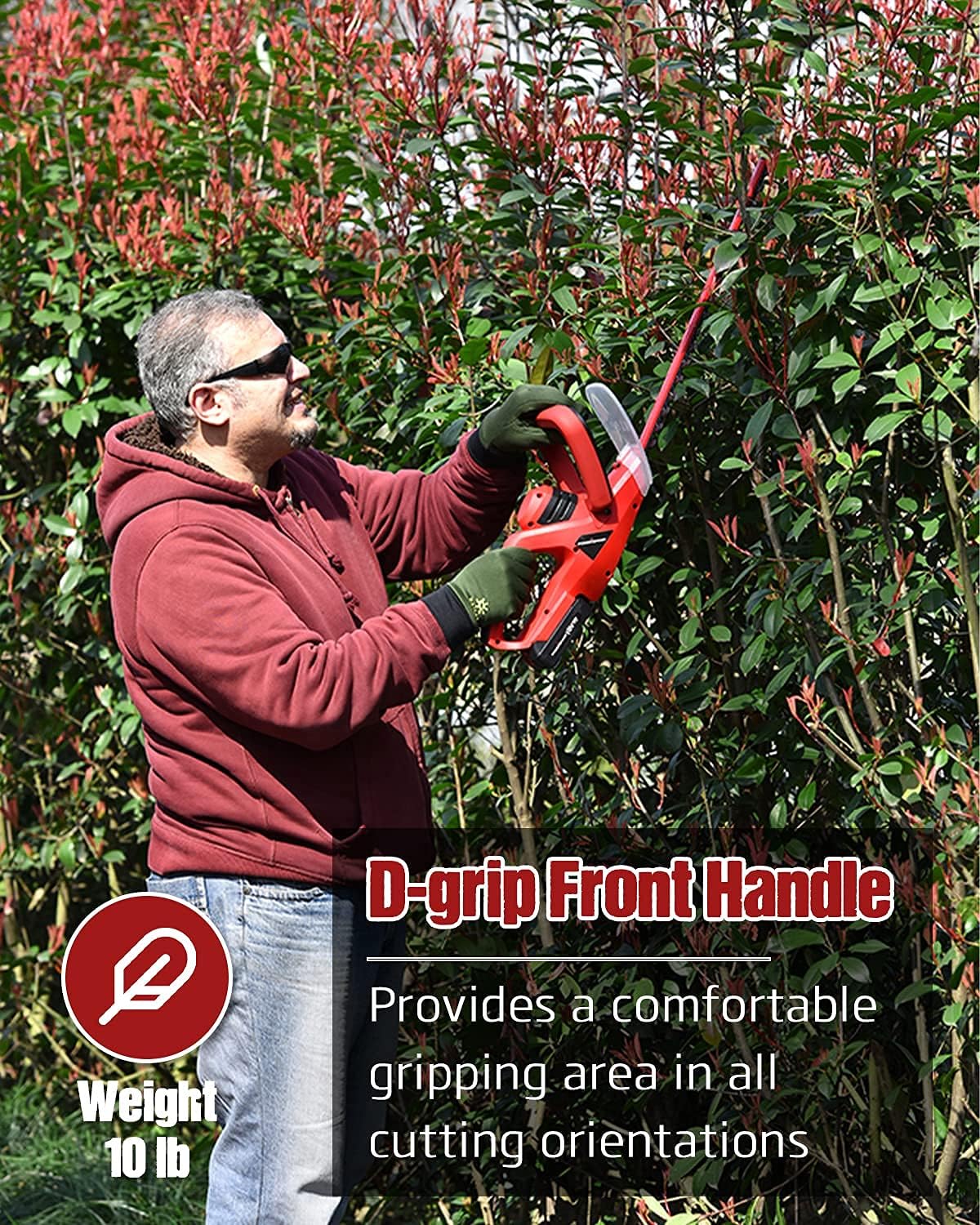 Cordless Hedge Trimmer with 16-Inch Blade L86028