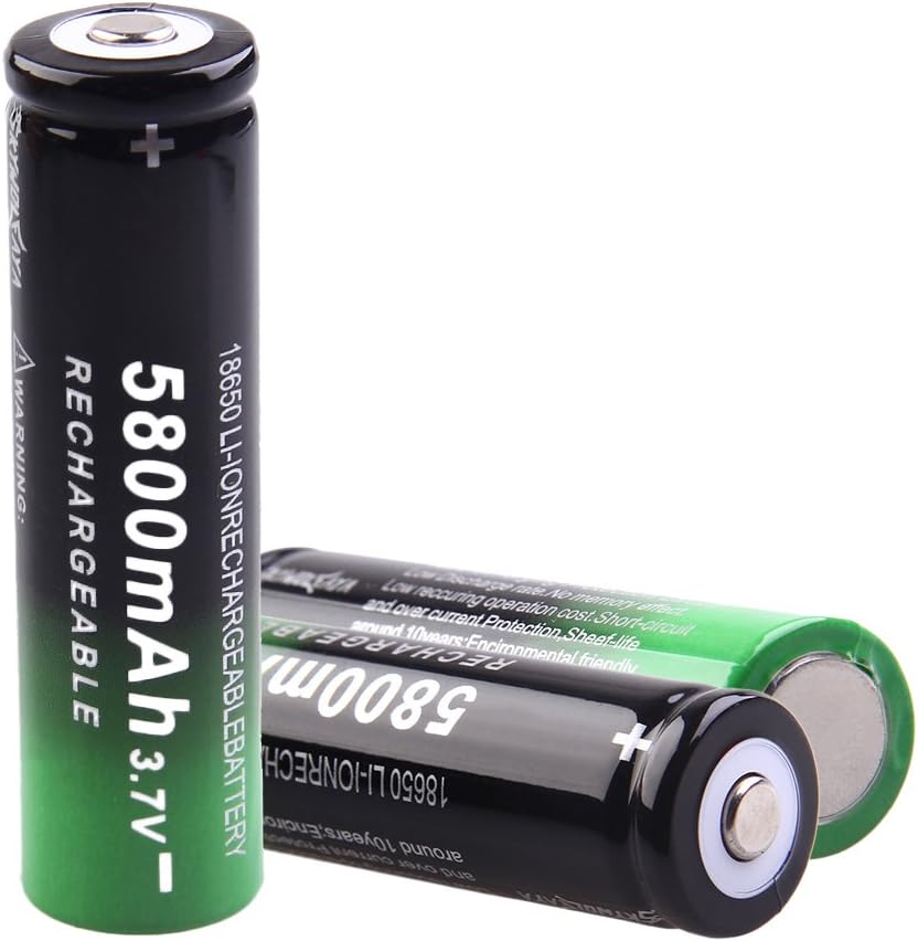 50 Pack 18650 Rechargeable 5800mAh 20A 3.7V Button Top Batteries K72458