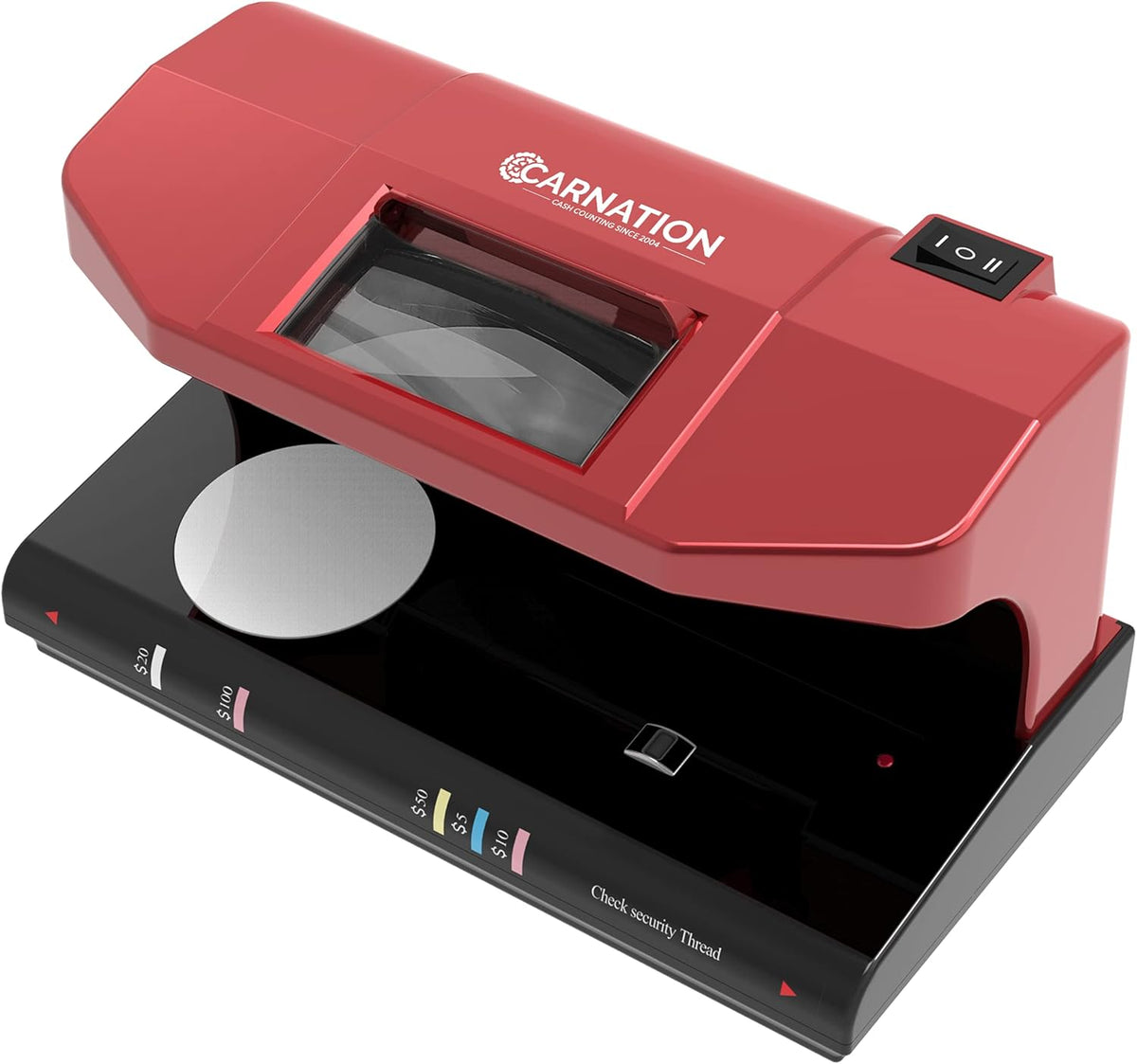 Automatic Counterfeit Bill Detector with Ultraviolet, Magnetic Ink, IR Technology X199128