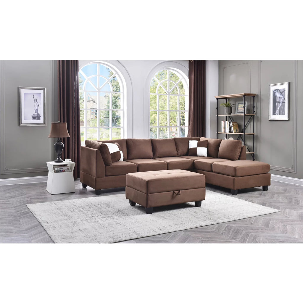 Chocolate Sectional T90271