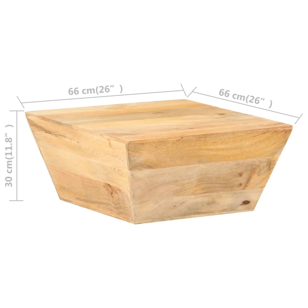 Wooden Mango Wood V-Shape Coffee Table J418301