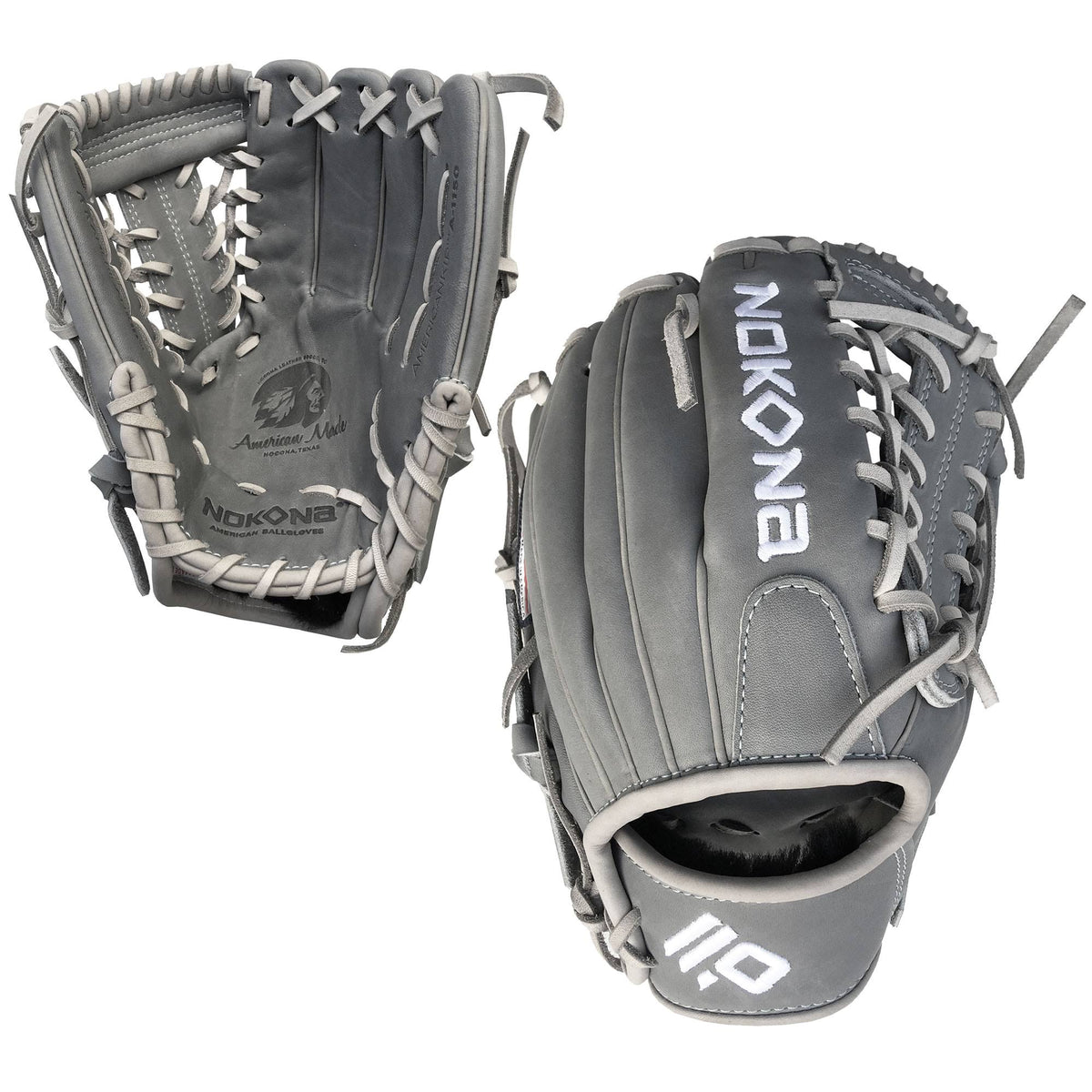 Gray 11.5 inch Baseball Glove L385