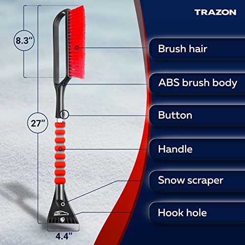 27" Snow Brush & Ice Scraper with Foam Grip U229653