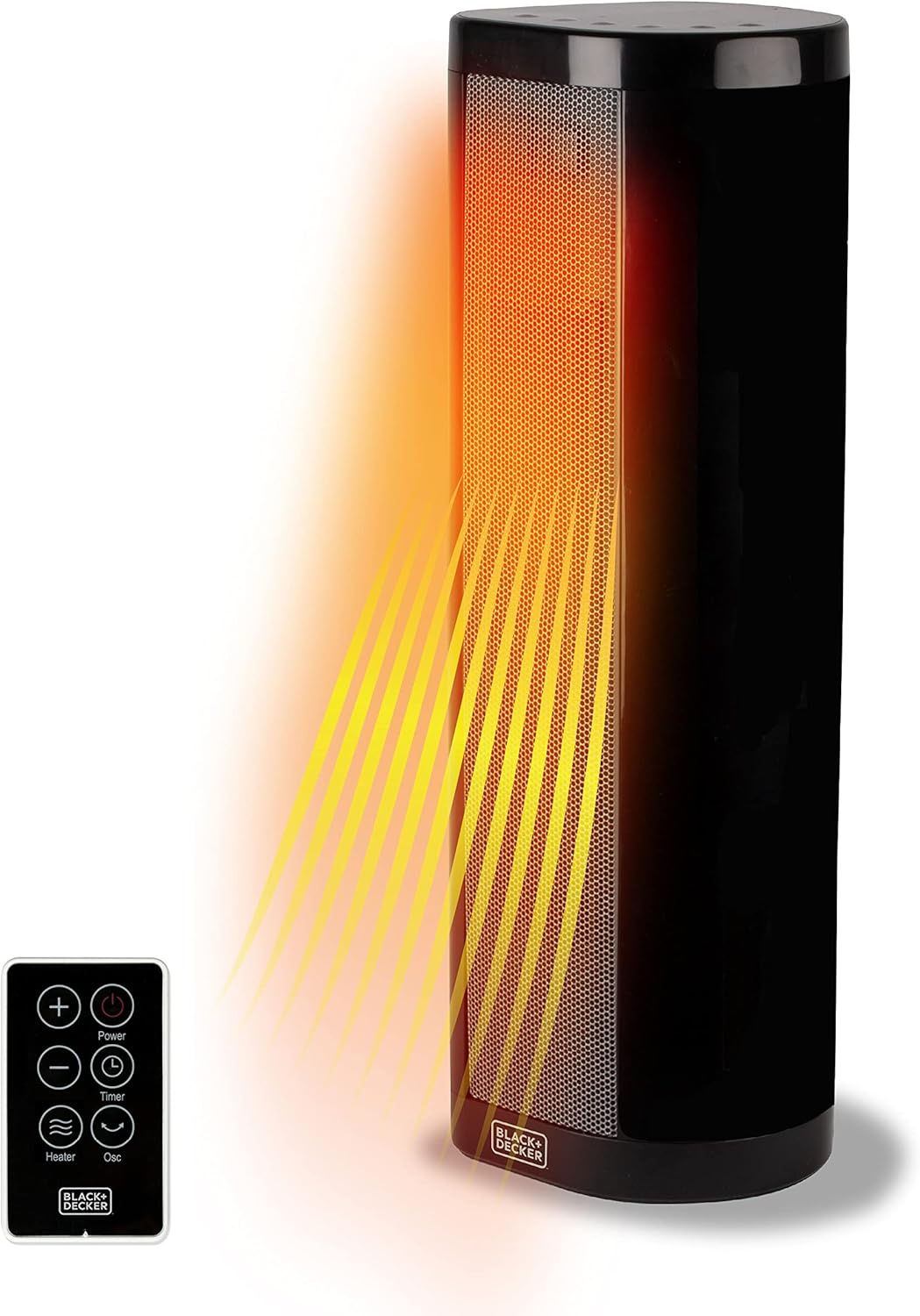 Tower Space Heater with Remote Control, 1500W, Pack of 2 H40117