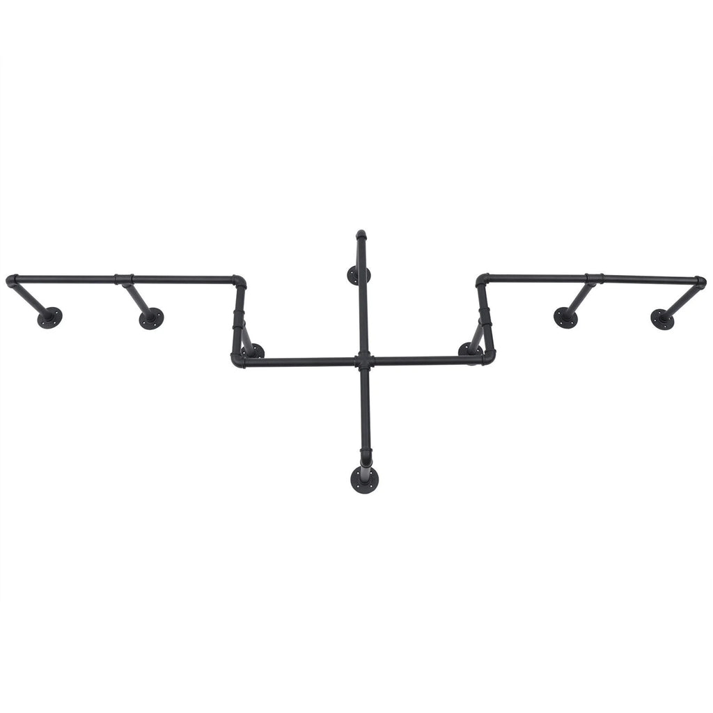 Black Wall Mounted Clothes Rack J53648