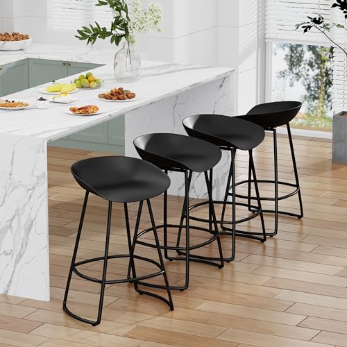 White 30" Bar Height Swivel Barstools Set of 4 J885131