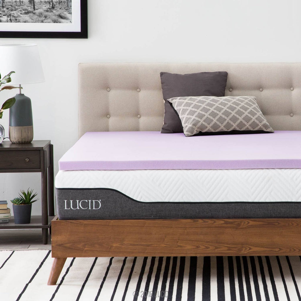 Full Lavender Infused Memory Foam Mattress Topper C9046