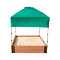 4 ft. x 4 ft. x 11 in. Square Sandbox Composite with Telescoping Canopy/Cover X443