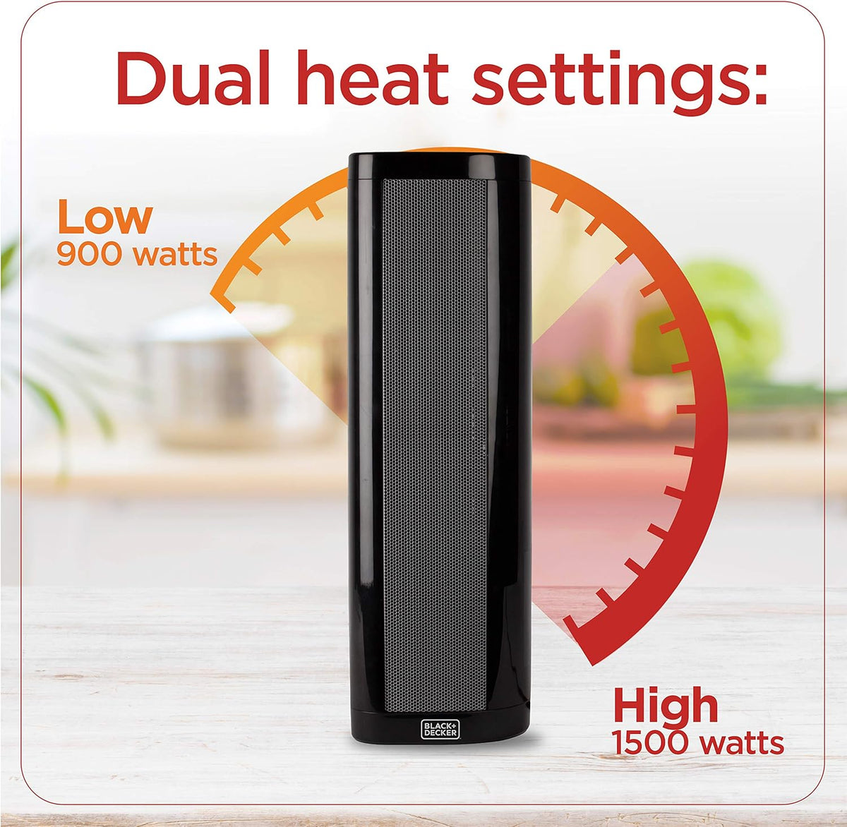 Tower Space Heater with Remote Control, 1500W, Pack of 2 H40117