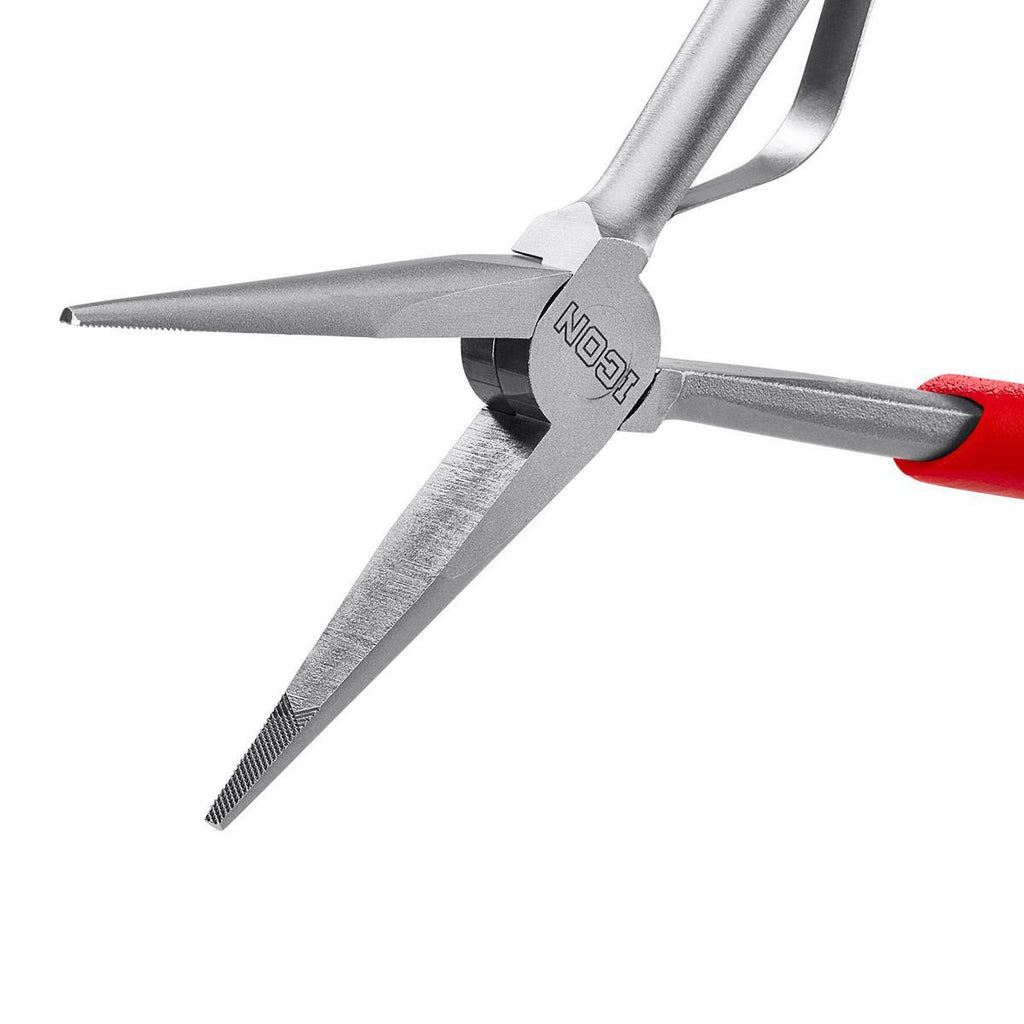 11 in. Long-Reach Pistol-Grip Needle Nose Pliers W48430