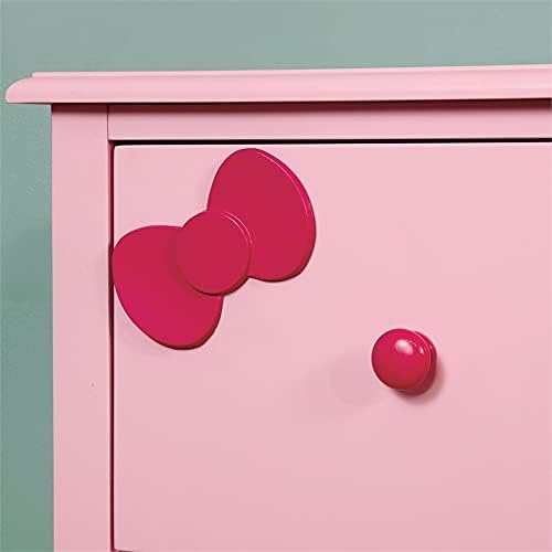 Pink Wood 1-Drawer Nightstand O92486