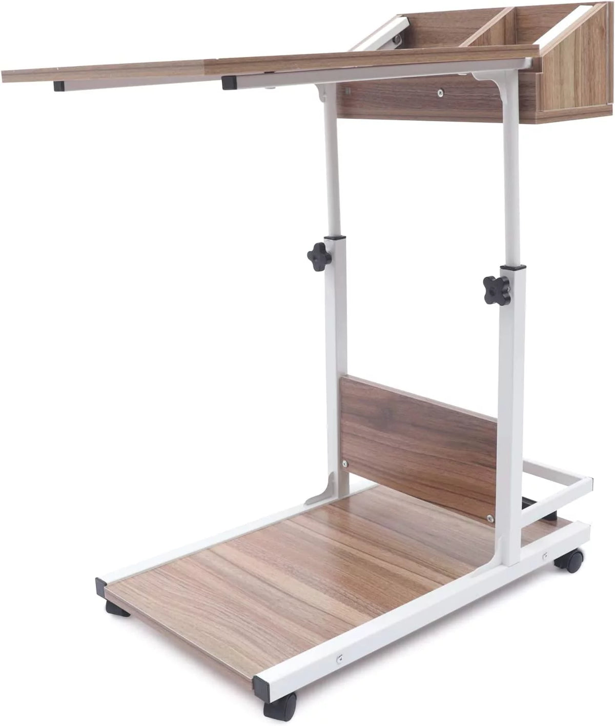 C-Shaped Height Adjustable Table with Rolling Wheels Z454