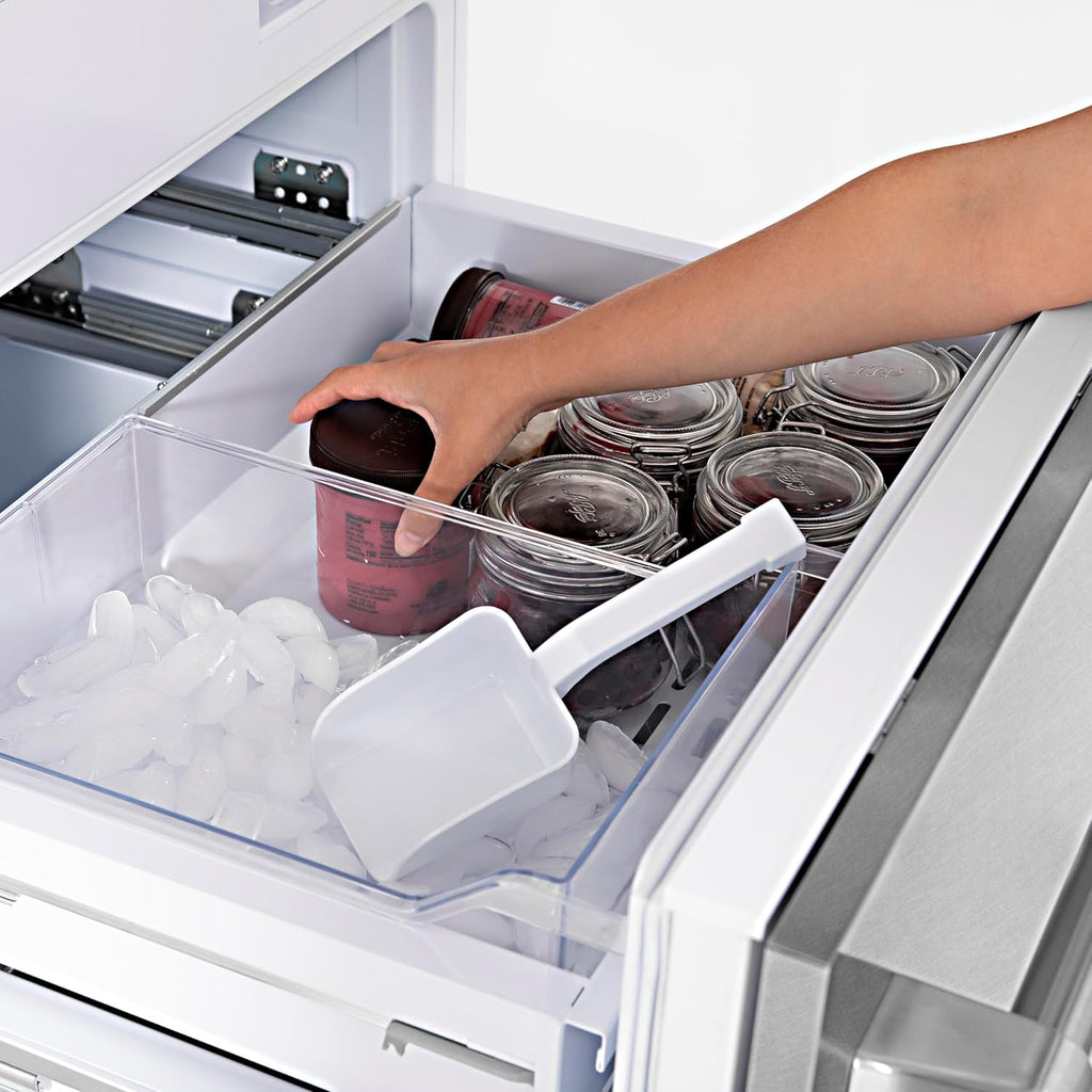 30" 16.1 cu. ft. Built-In 2-Door Bottom Freezer Refrigerator in Fingerprint Resistant Stainless Steel M89455