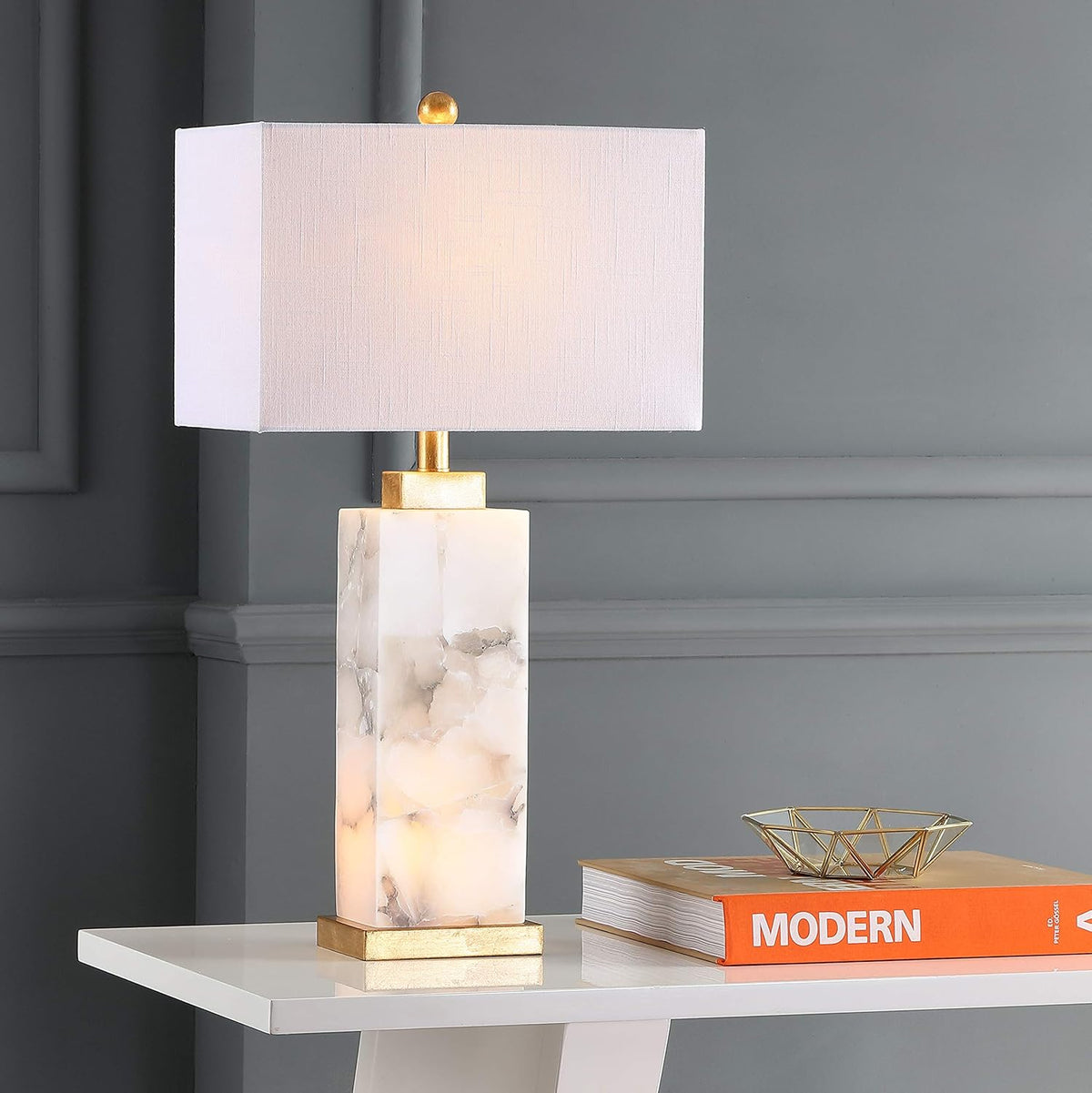 27.5 Alabaster LED Table Lamp K995