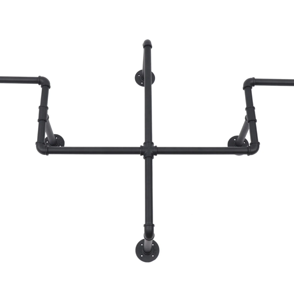 Black Wall Mounted Clothes Rack J53648