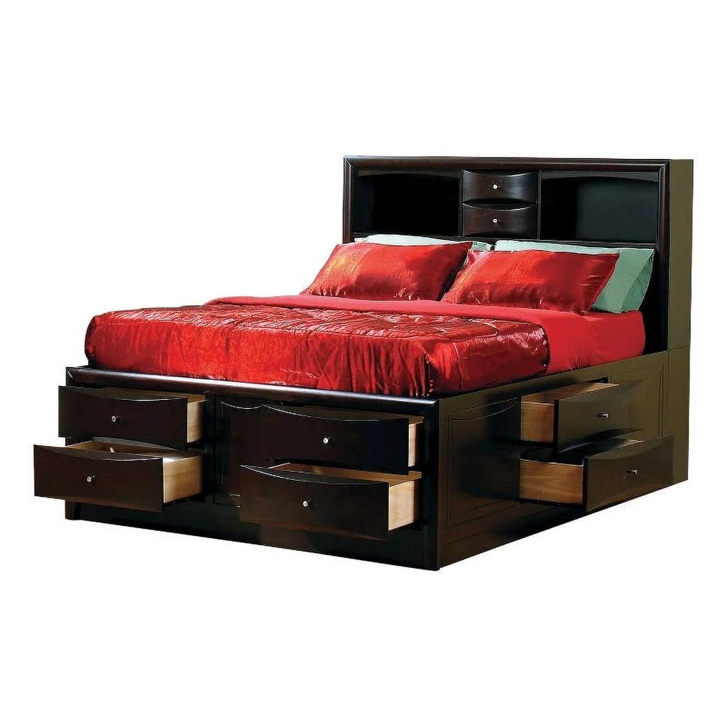 Bedroom Set with Bookcase Headboard T78008