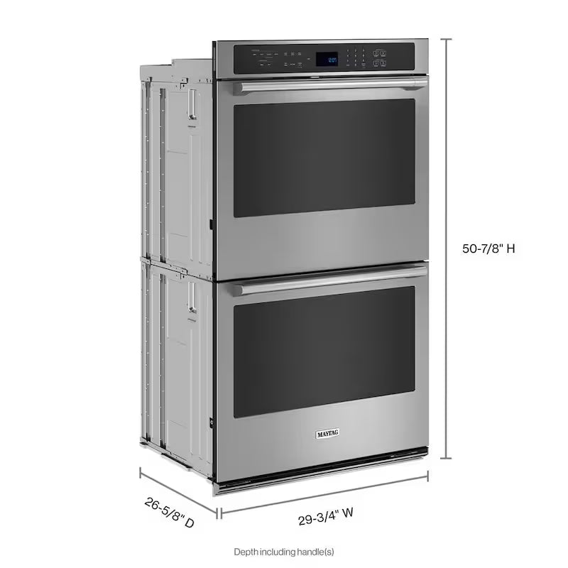 30 in. Double Electric Wall Oven with Convection Self-Cleaning in Stainless Steel M675494