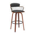 Black Faux Leather Barstool Chair A894