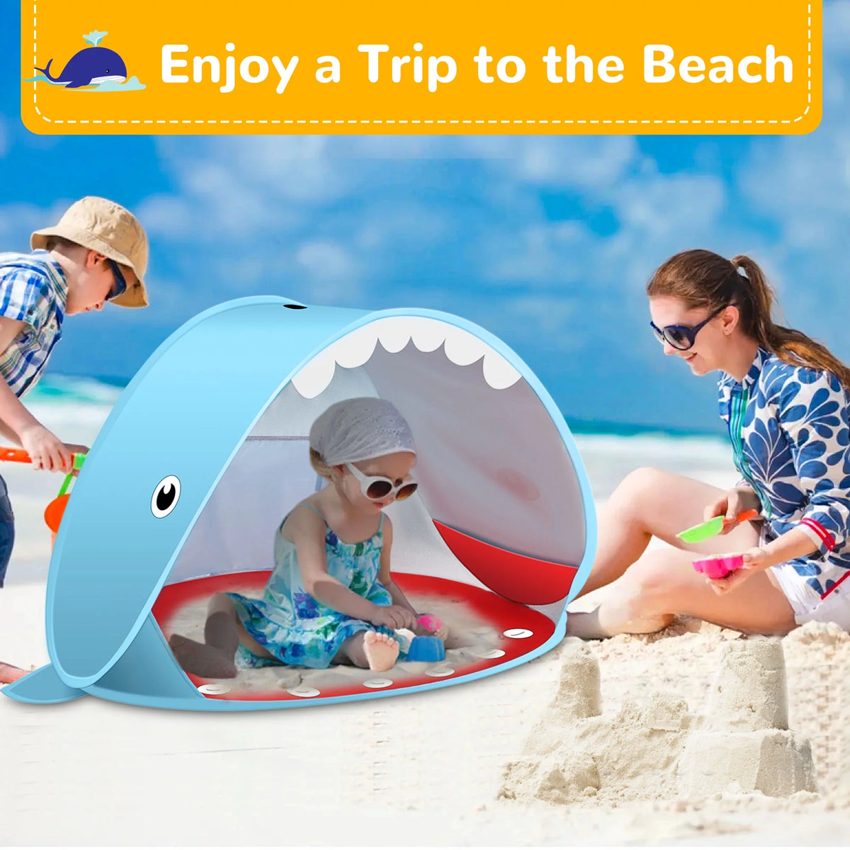 Pop up Beach Tent with UPF 50+ UV Protection N66735