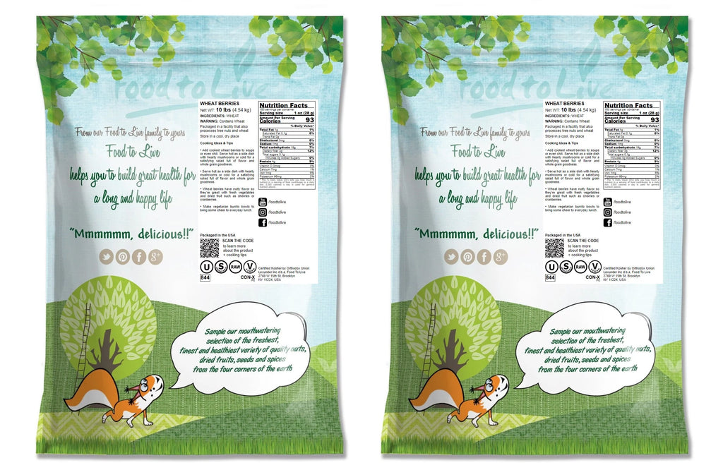 20 Pounds Raw Wheat Berries Y475