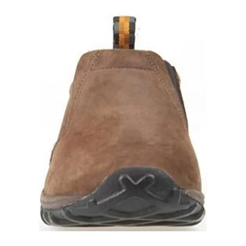 Brown Nubuck Wide Slip-On Shoes I46367