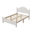 White Solid Wood Platform Bed Full F567322