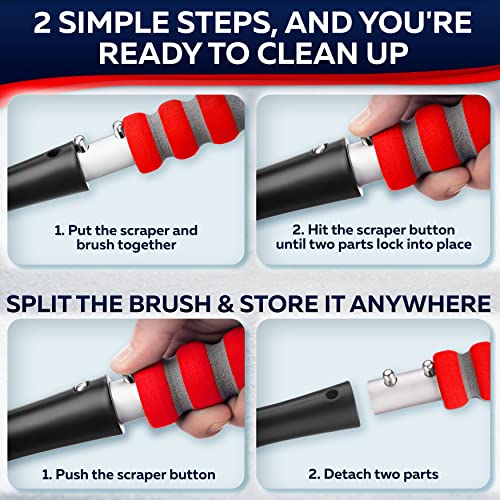27" Snow Brush & Ice Scraper with Foam Grip U229653