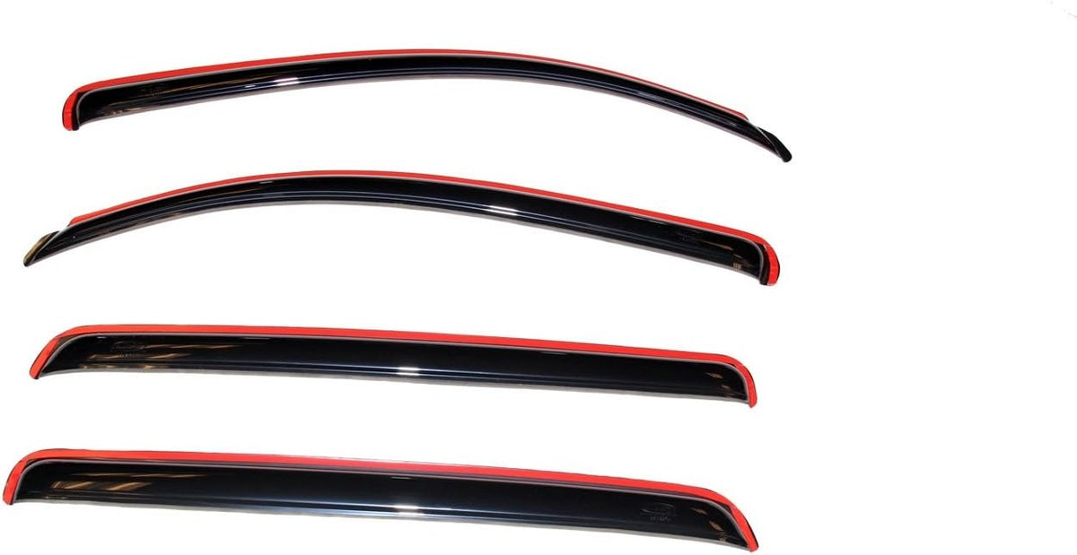 4-Piece Dark Smoke Side Window Deflector for Toyota Tundra CrewMax G21464