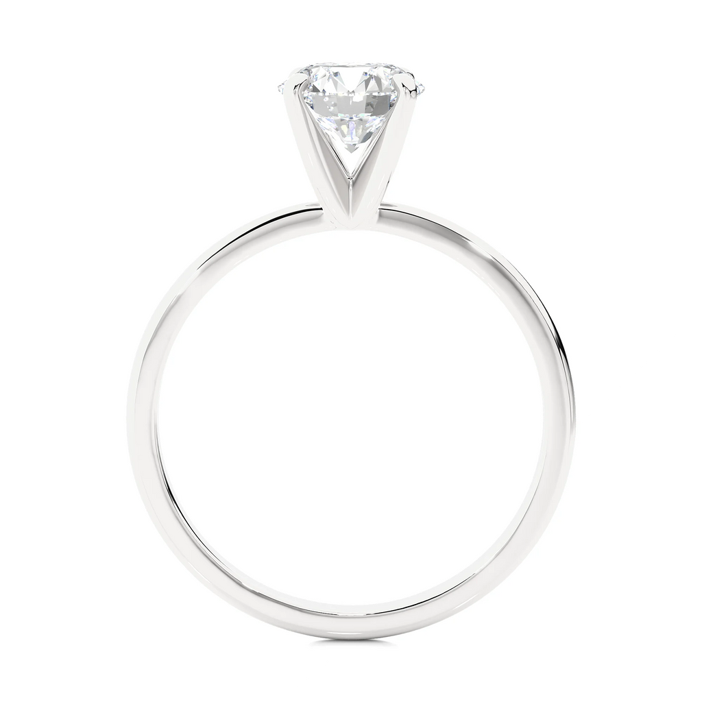Lab Grown Diamond Solitaire Engagement Ring in 14k White Gold M257252