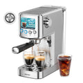 20 Bar Compact Stainless Steel Espresso Machine with Milk Frother E84144