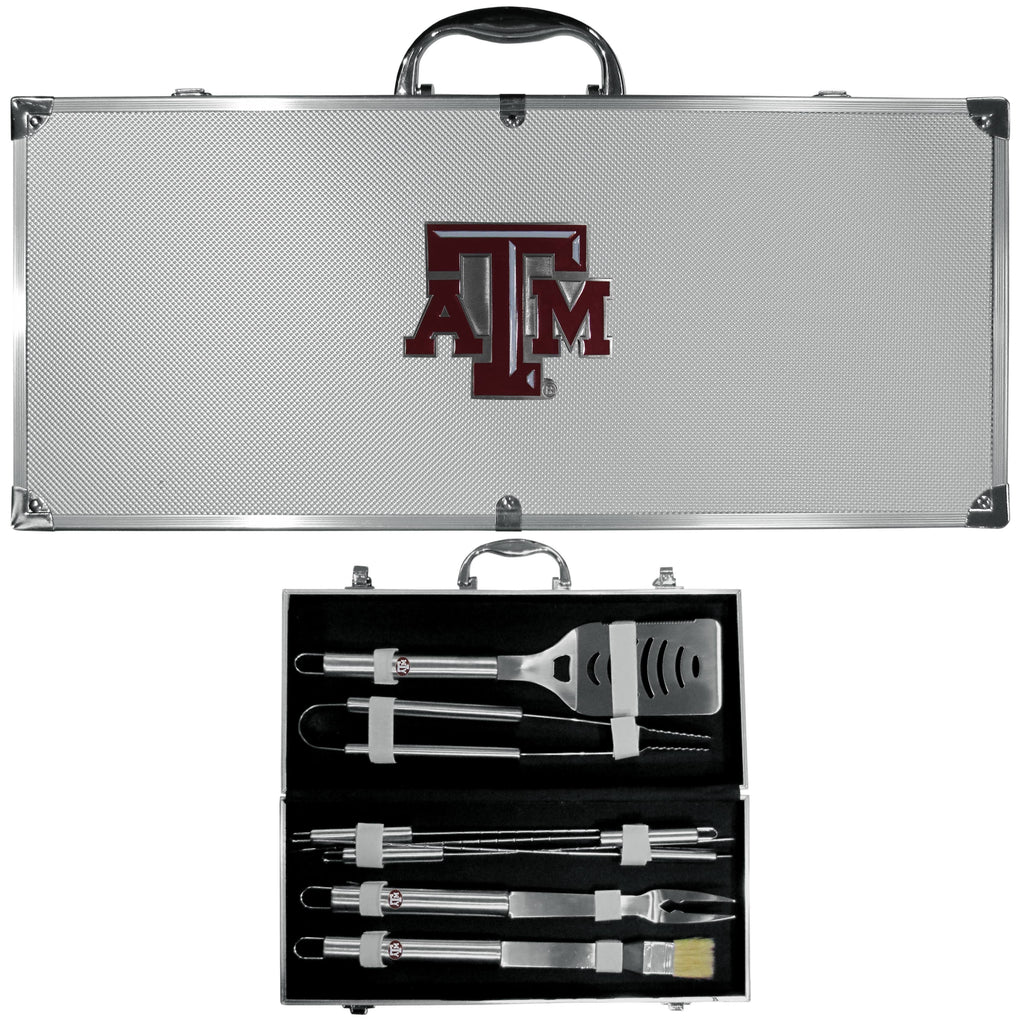 8 PC Stainless Steel BBQ Set with Metal Case G354180