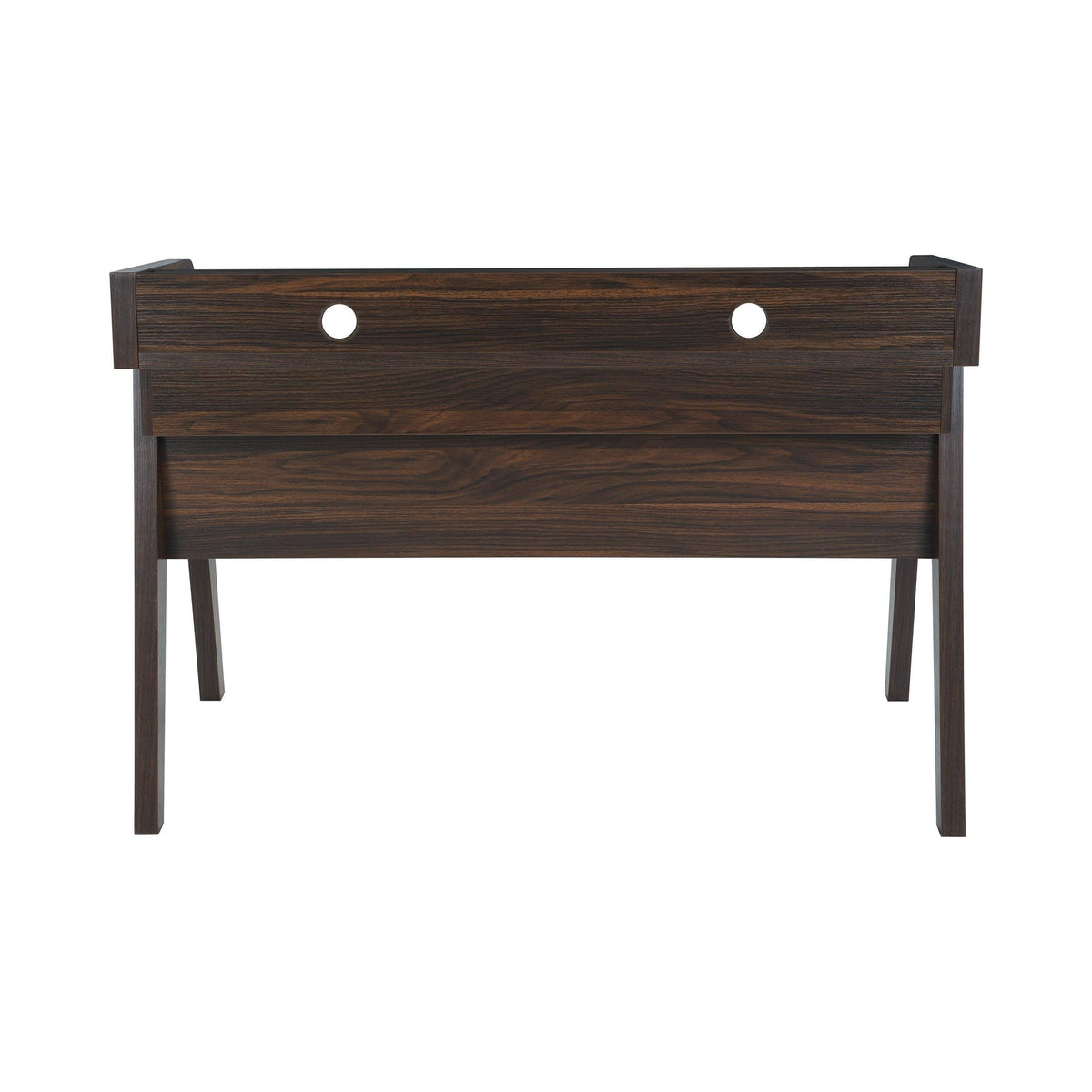 Walnut Writing Desk with Outlet I730834