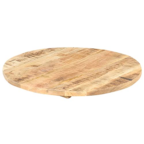 Solid Reclaimed Wood Round Table Top 15.7" Y5118