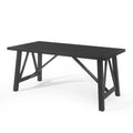 Black Farmhouse Wood Dining Table U4576