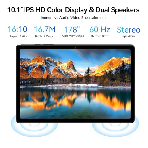 Android 15 Tablet with SIM Card Slot, 4G Cellular, Octa-Core, 12GB+64GB, 2TB Expandable, Dual Cameras, WiFi, BT5.0, GPS, Protective Case E306340