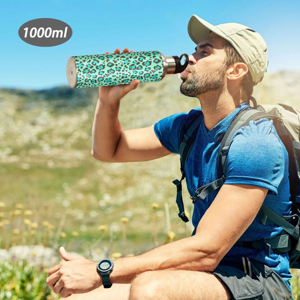 20 OZ Stainless Steel Vacuum Insulated Water Bottle with Straw Lid Q610