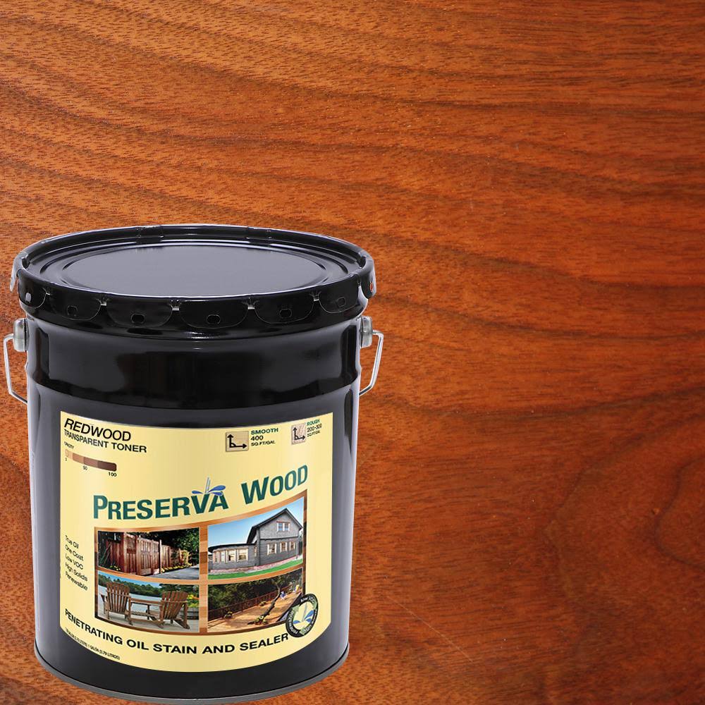 Redwood Oil-Based Stain and Sealer 5 gal. K316