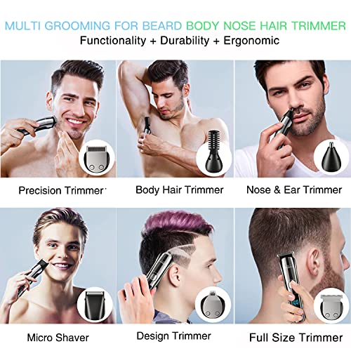 Beard Trimmer, IPX7 Waterproof Cordless Electric Razor with LED Display G229913