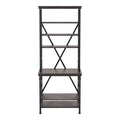 Industrial Metal 6-Shelf Bookcase Z956